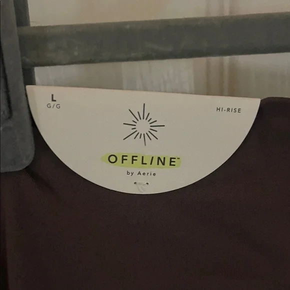 Aerie Offline Hi-Rise 7/8 Leggings in Brown NWT - Picture 2 of 5